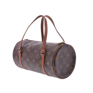 Louis Vuitton Monogram Papillon leather handbag Brown